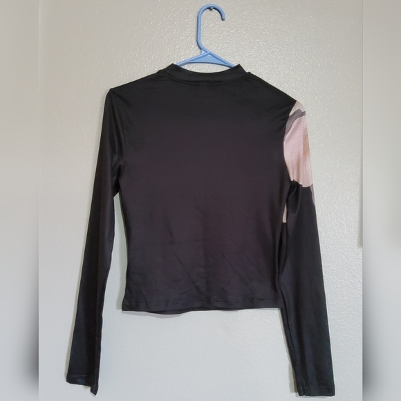 SHEIN Black Floral Set Maxi Skirt and matching blouse Size Small - Picture 4 of 11